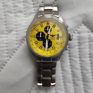 Yelang Mens Chronograph Watch w/Tritium Tube